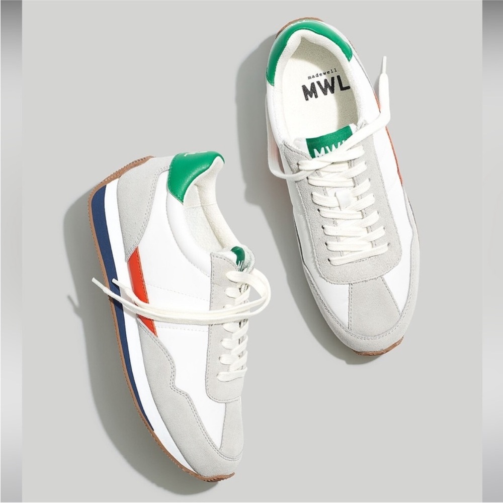 Madewell League Sneakers in Colorblock Leather & Suede